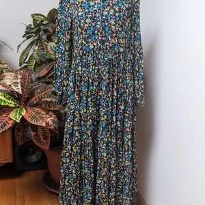 Floral Long Sleeve Maxi Dress